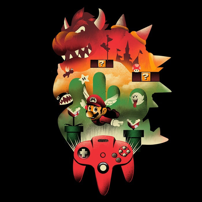 It's-a Me, 64 Youth Apparel - Adult & Kids T-Shirts, Sweatshirts & Hoodies apparel design preview 2