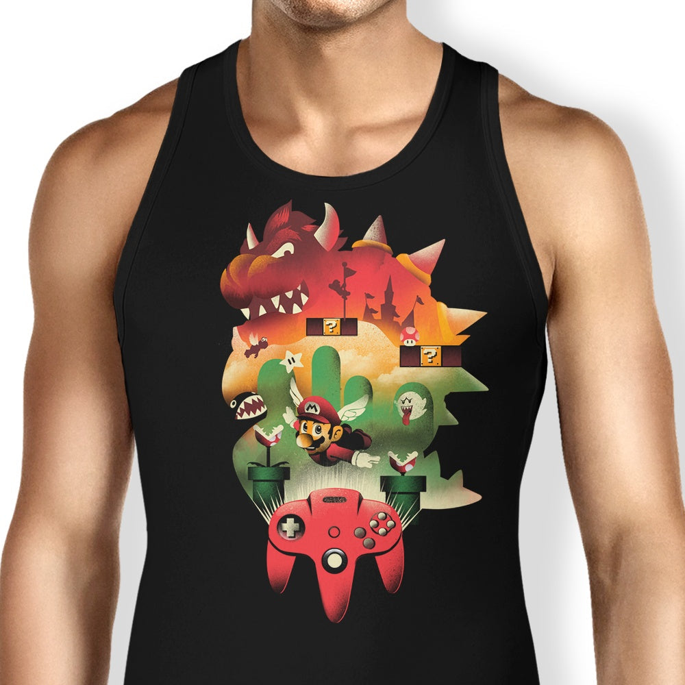 It's-a Me, 64 Tank Top - Adult & Kids T-Shirts, Sweatshirts & Hoodies apparel design preview 1