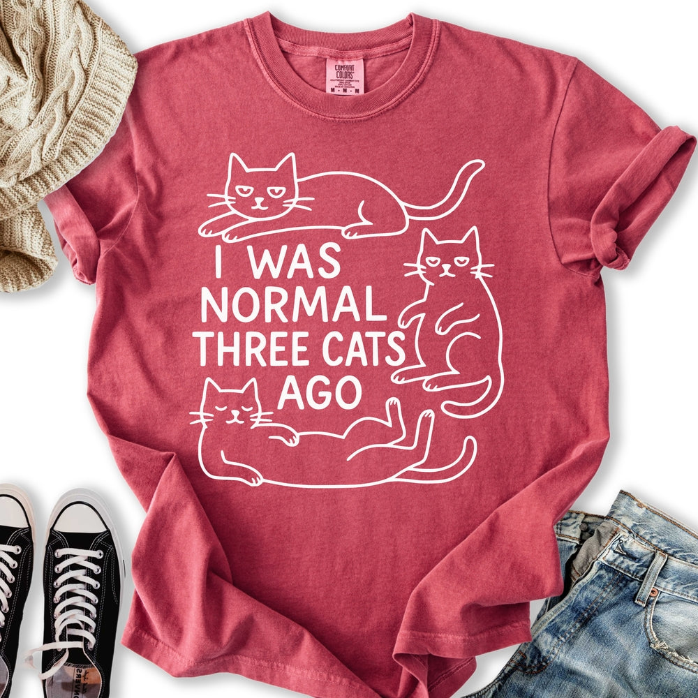 I was Normal Cat - Adult & Kids T-Shirts, Sweatshirts & Hoodies apparel design preview 2