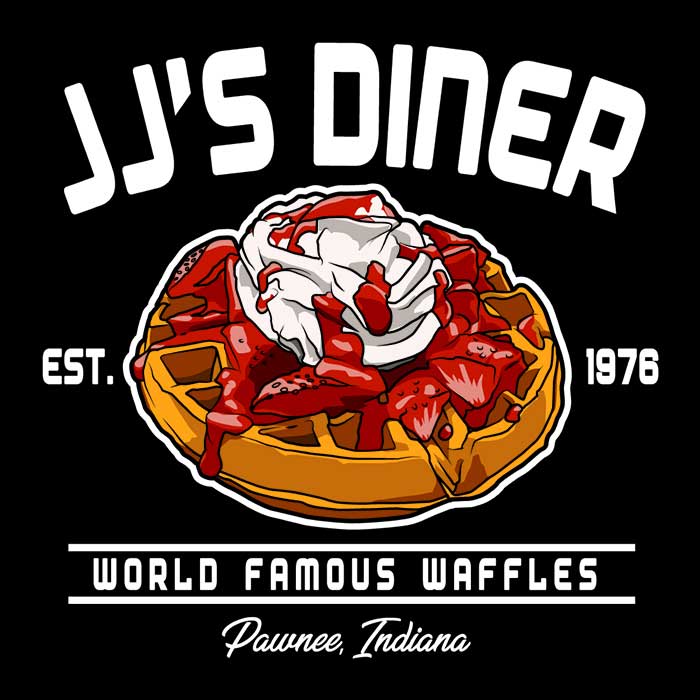 JJ's Famous Waffles Tank Top - Adult & Kids T-Shirts, Sweatshirts & Hoodies apparel design preview 2