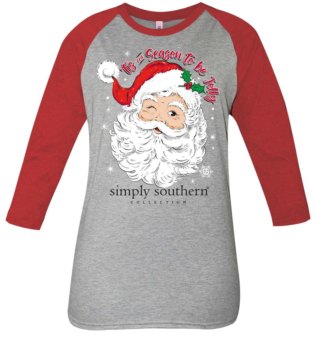 SALE Simply Southern Jolly Santa Holiday - Adult & Kids T-Shirts, Sweatshirts & Hoodies apparel design preview 2