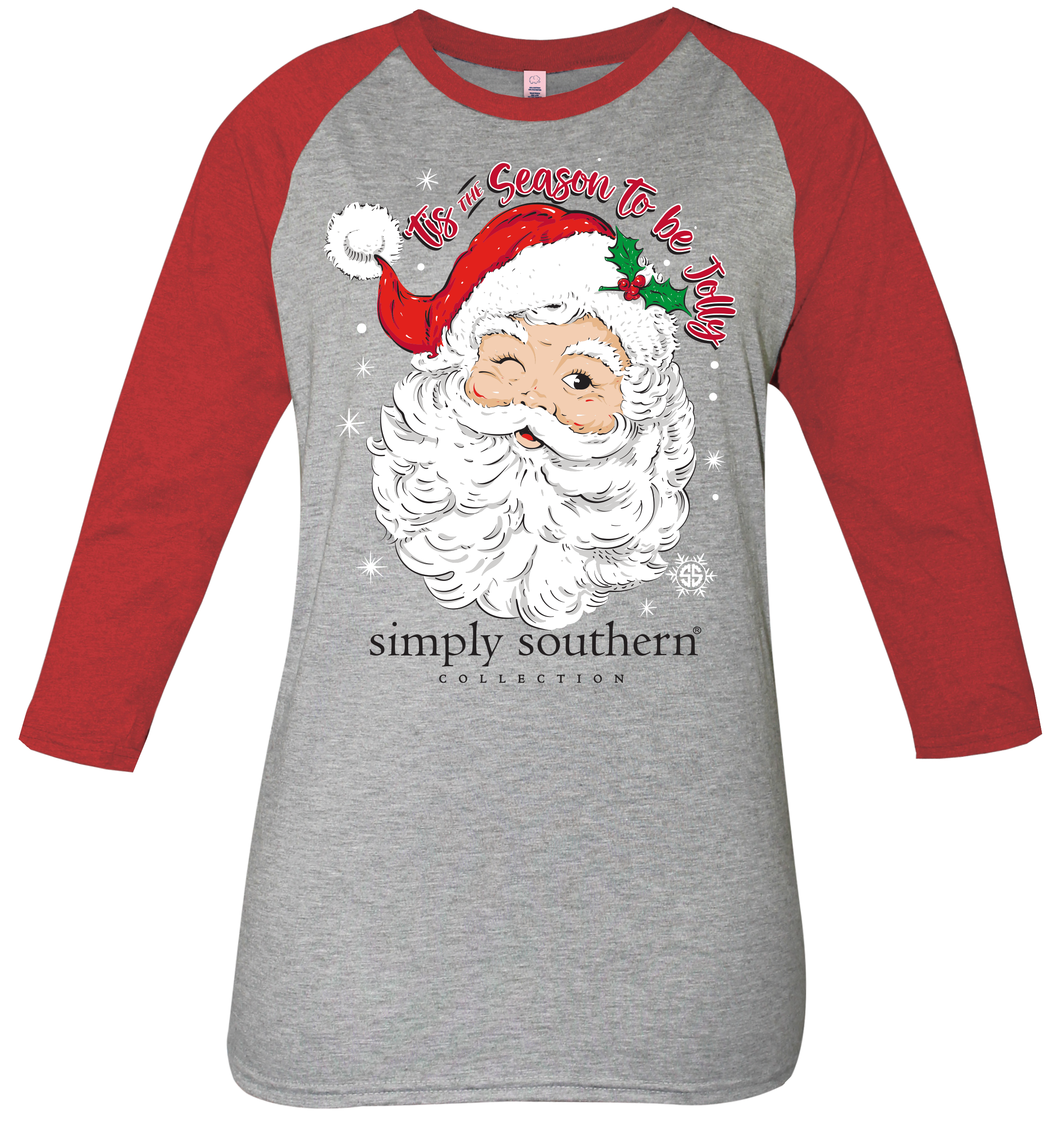 SALE Simply Southern Jolly Santa Holiday - Adult & Kids T-Shirts, Sweatshirts & Hoodies apparel design preview 2