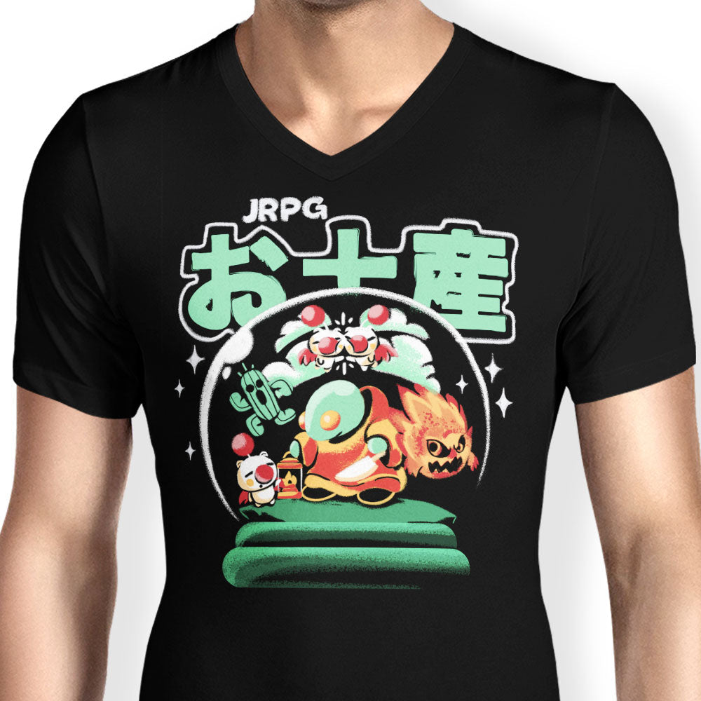 JRPG Fantasy Souvenir Men's V-Neck - Adult & Kids T-Shirts, Sweatshirts & Hoodies apparel design preview 2