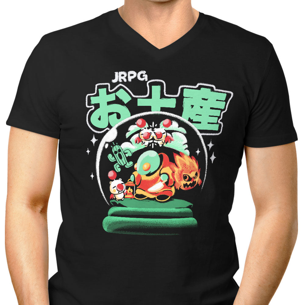JRPG Fantasy Souvenir Men's V-Neck - Adult & Kids T-Shirts, Sweatshirts & Hoodies apparel design preview 1