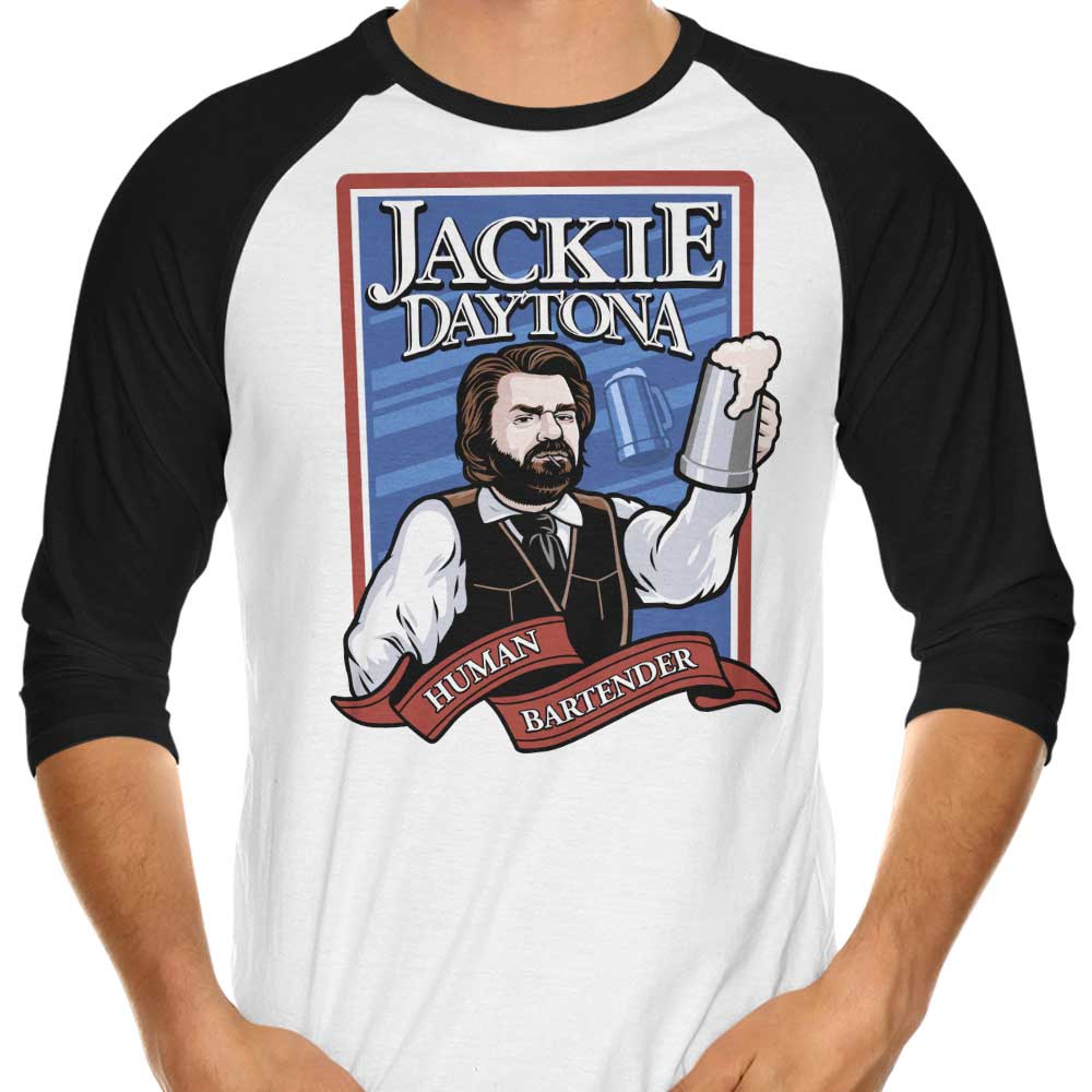 Jackie Daytona 3/4 Sleeve Raglan - Adult & Kids T-Shirts, Sweatshirts & Hoodies apparel design preview 1