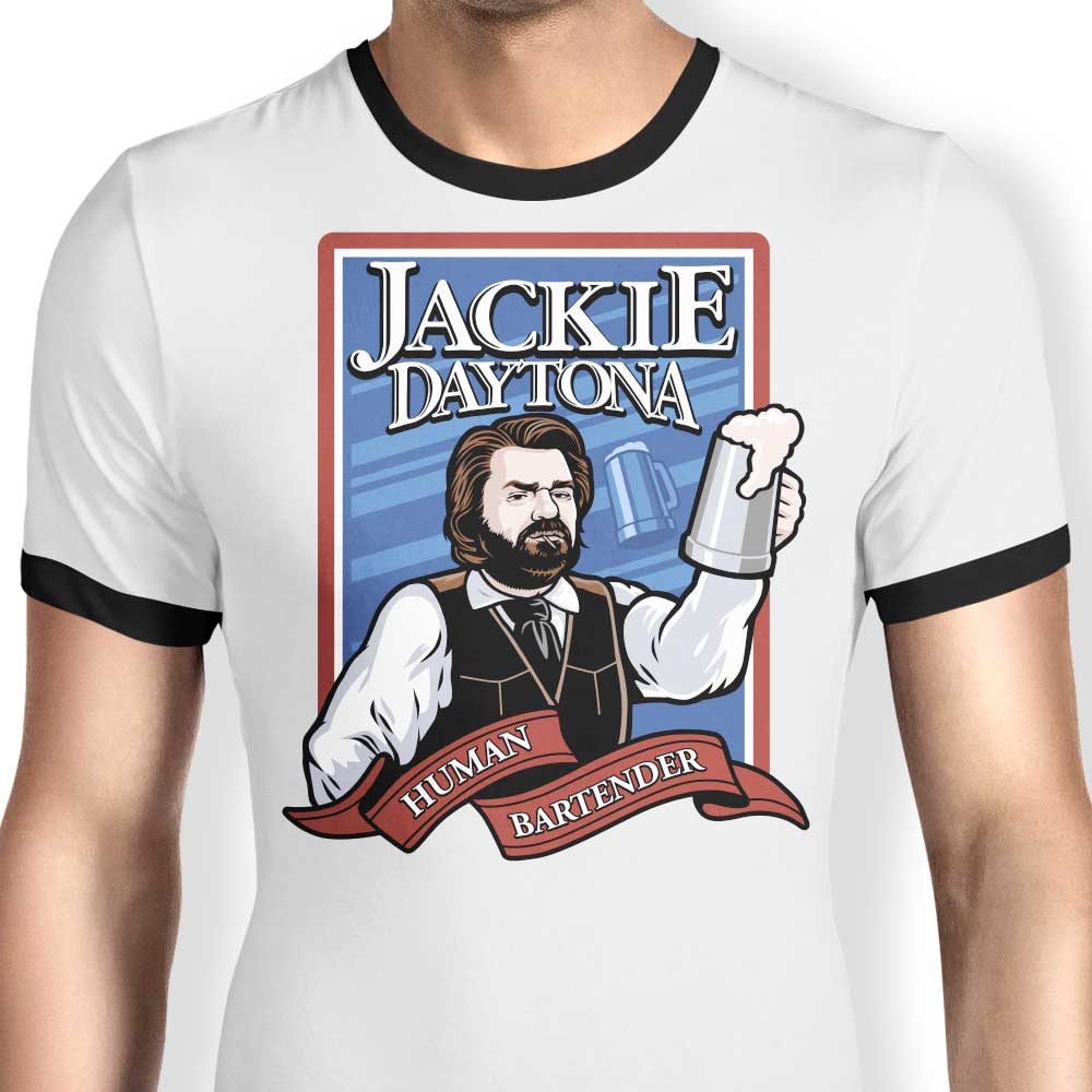 Jackie Daytona Ringer - Adult & Kids T-Shirts, Sweatshirts & Hoodies apparel design preview 1