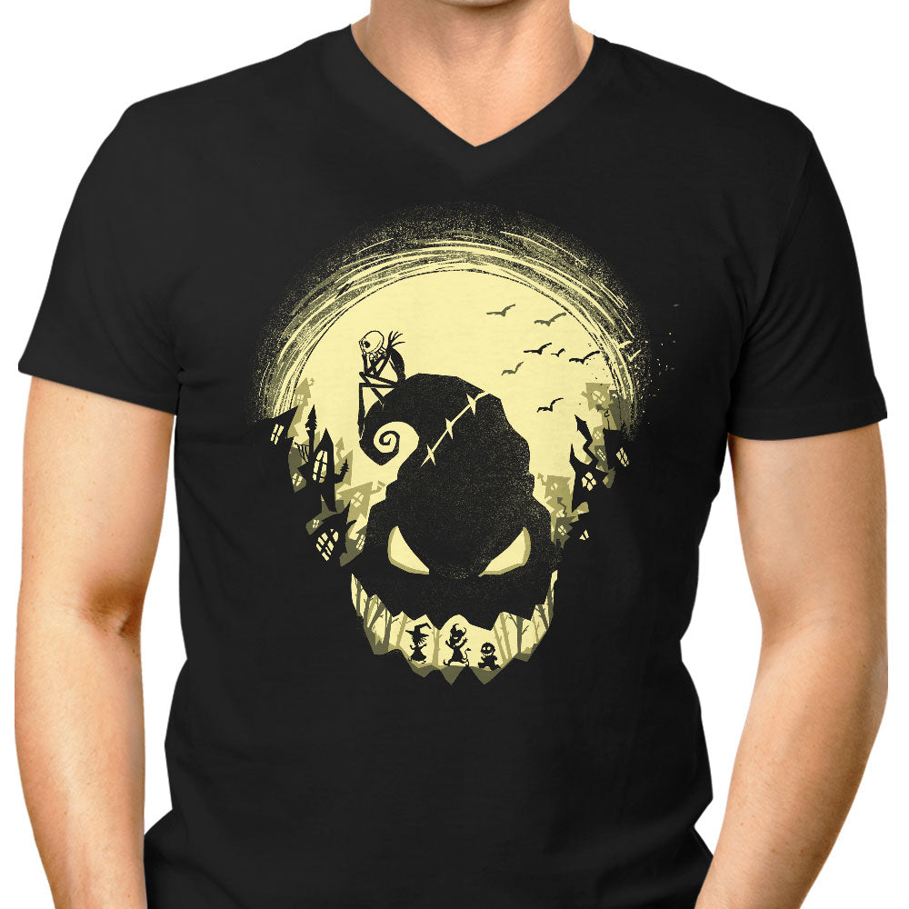 Jack's Nightmare Men's V-Neck - Adult & Kids T-Shirts, Sweatshirts & Hoodies apparel design preview 1