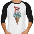 Japanese Ice Cream 3/4 Sleeve Raglan - Adult & Kids T-Shirts, Sweatshirts & Hoodies apparel design preview 1