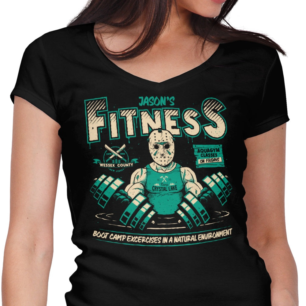 Jason's Fitness Women's V-Neck - Adult & Kids T-Shirts, Sweatshirts & Hoodies apparel design preview 1
