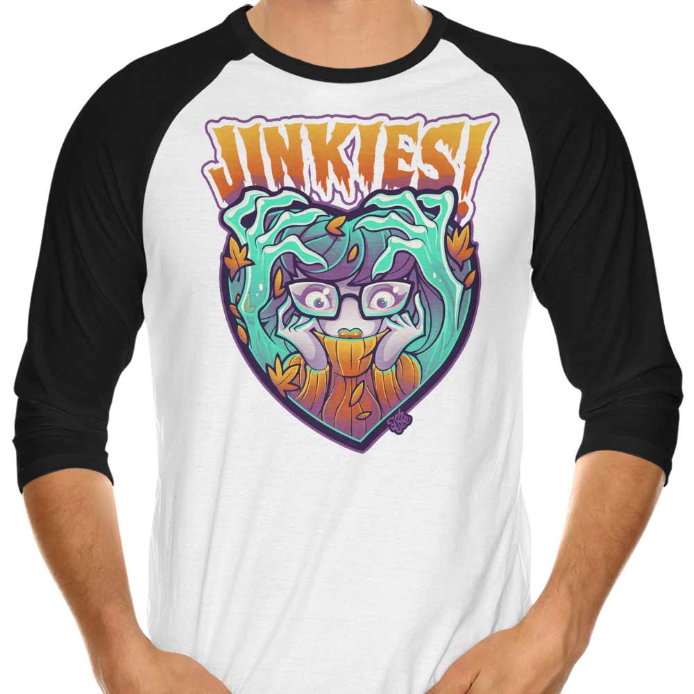 Jinkies 3/4 Sleeve Raglan - Adult & Kids T-Shirts, Sweatshirts & Hoodies apparel design preview 1