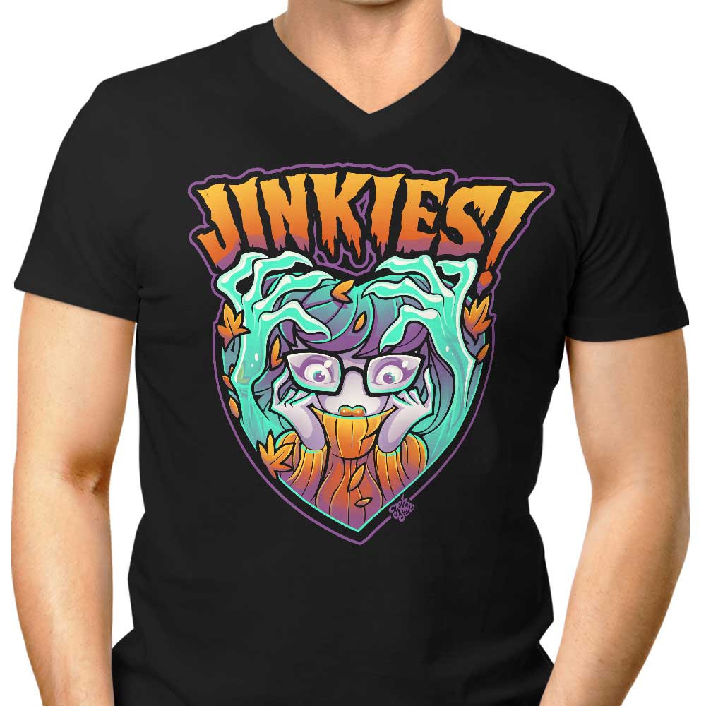 Jinkies Men's V-Neck - Adult & Kids T-Shirts, Sweatshirts & Hoodies apparel design preview 1