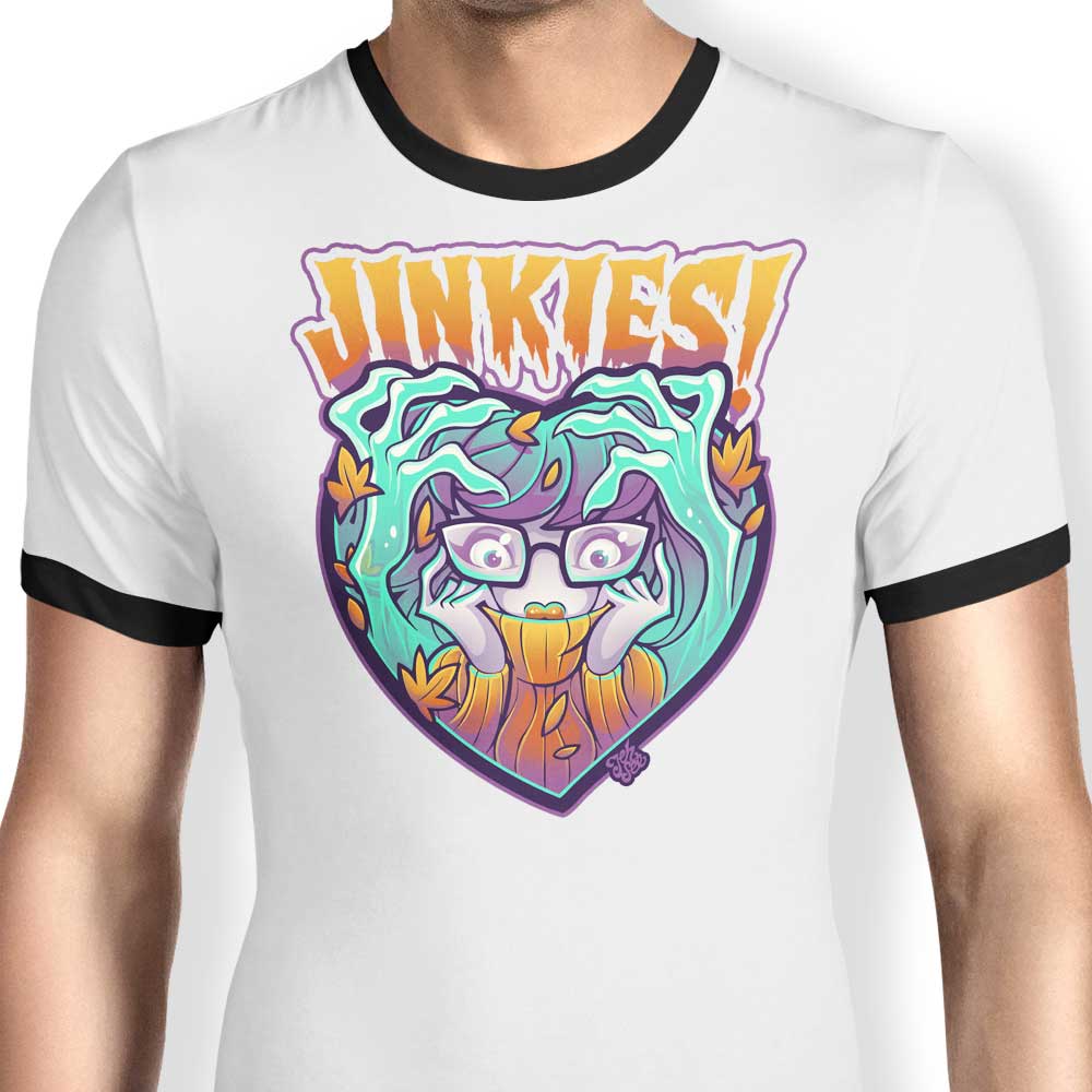 Jinkies Ringer - Adult & Kids T-Shirts, Sweatshirts & Hoodies apparel design preview 1