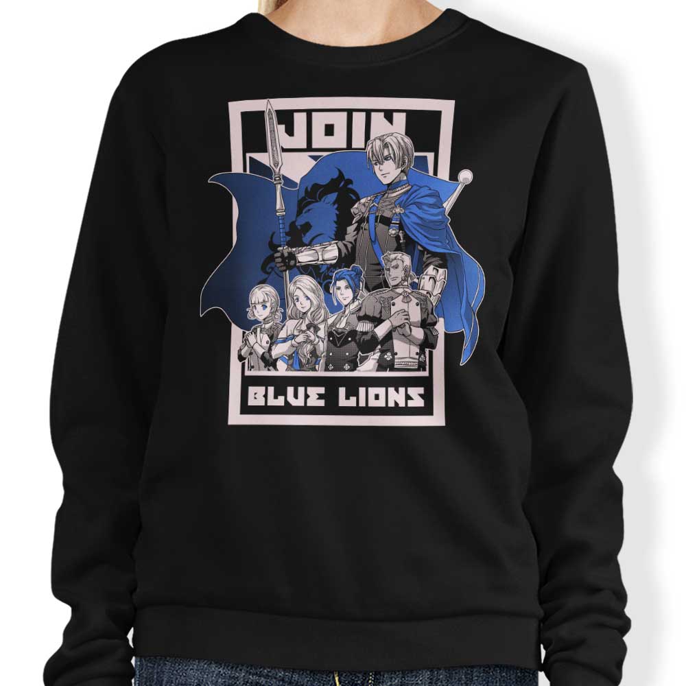 Join Blue Lions - Adult & Kids T-Shirts, Sweatshirts & Hoodies apparel design preview 1