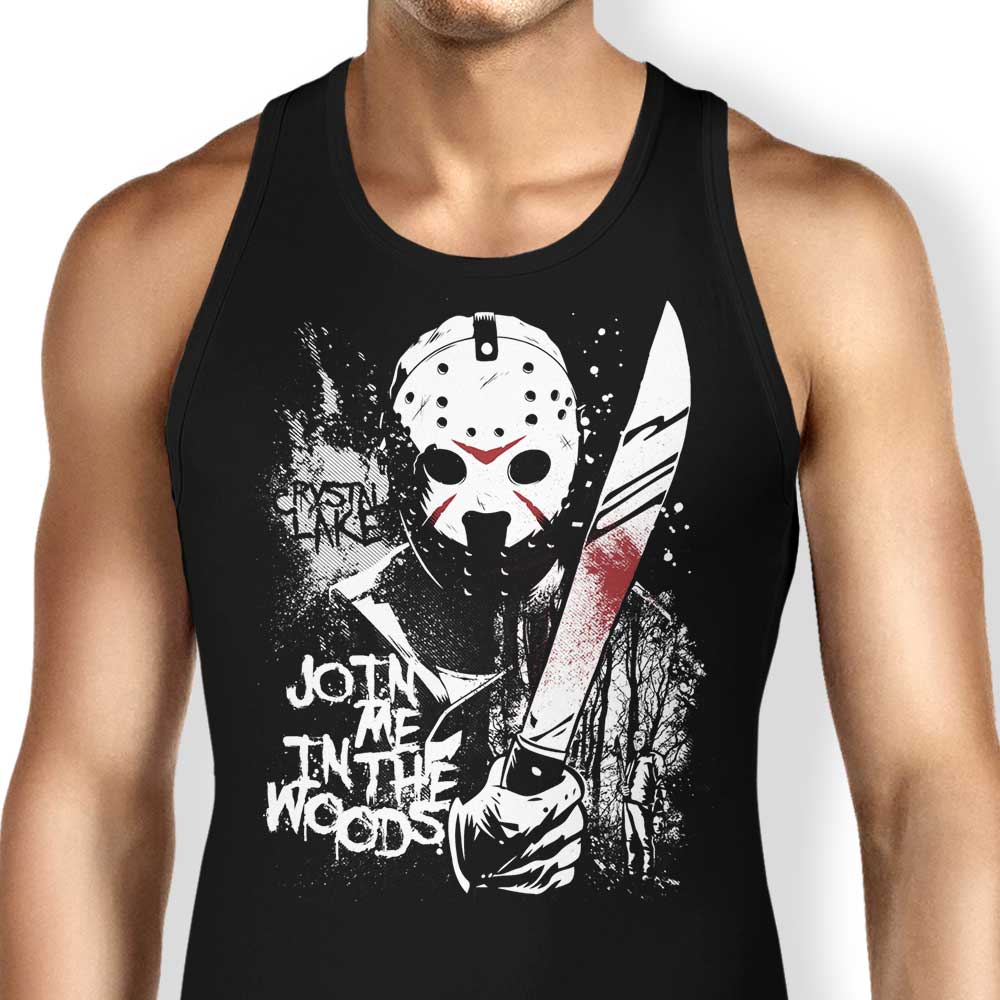 Join Me in the Woods Tank Top - Adult & Kids T-Shirts, Sweatshirts & Hoodies apparel design preview 1