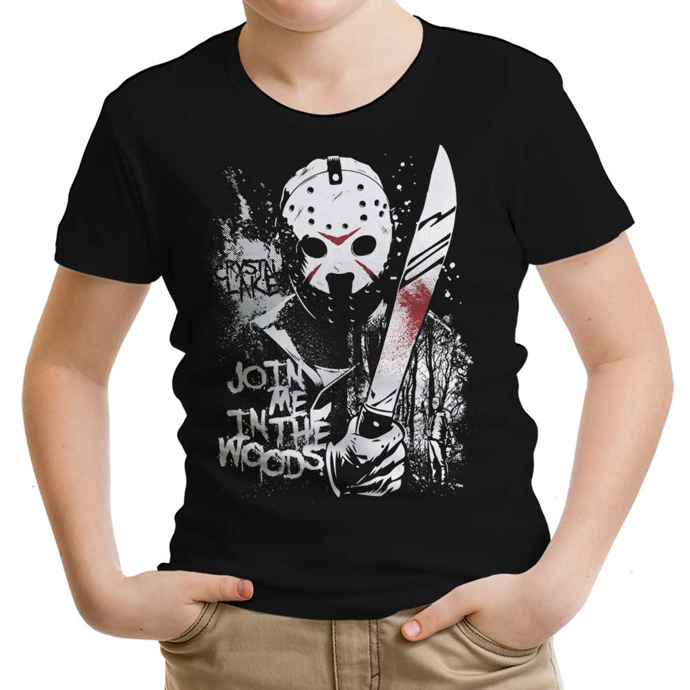 Join Me in the Woods Youth Apparel - Adult & Kids T-Shirts, Sweatshirts & Hoodies apparel design preview 1