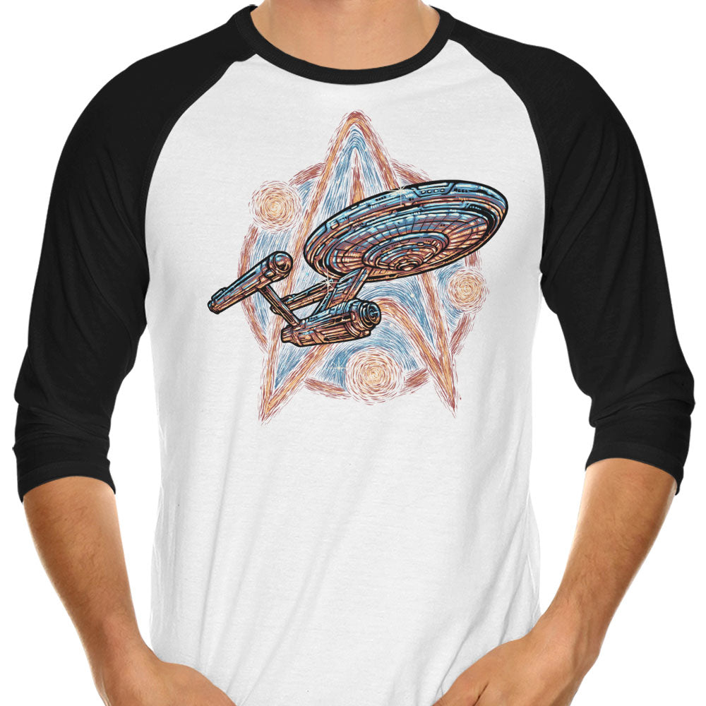 Journey to the Stars and Beyond 3/4 Sleeve Raglan - Adult & Kids T-Shirts, Sweatshirts & Hoodies apparel design preview 1