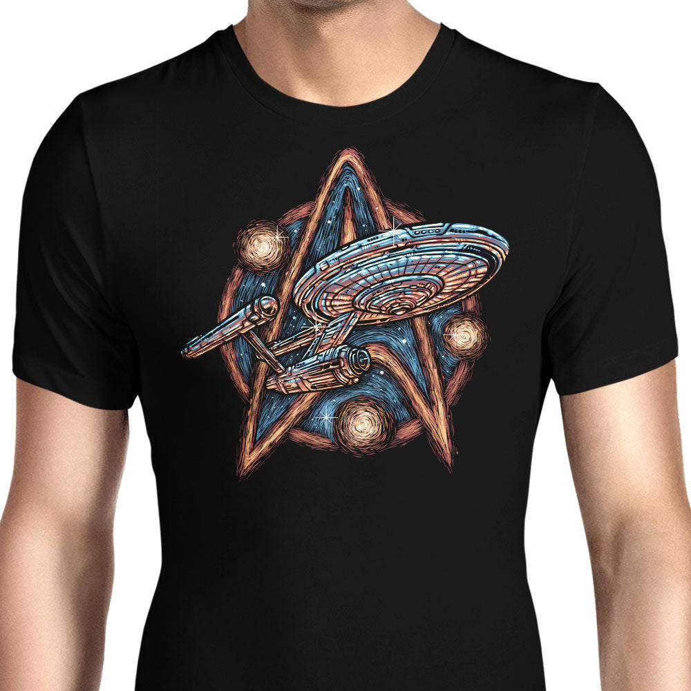 Journey to the Stars and Beyond Men's Apparel - Adult & Kids T-Shirts, Sweatshirts & Hoodies apparel design preview 1