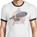 Journey to the Stars and Beyond Ringer - Adult & Kids T-Shirts, Sweatshirts & Hoodies apparel design preview 1
