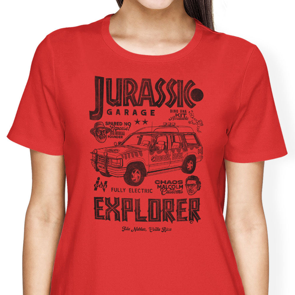 Jurassic Explorer Women's Apparel - Adult & Kids T-Shirts, Sweatshirts & Hoodies apparel design preview 2