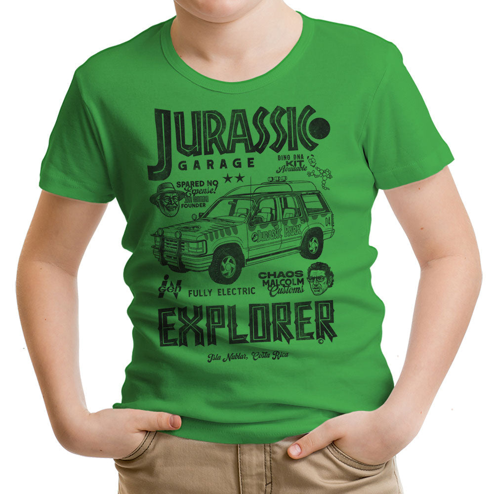 Jurassic Explorer Youth Apparel - Adult & Kids T-Shirts, Sweatshirts & Hoodies apparel design preview 1