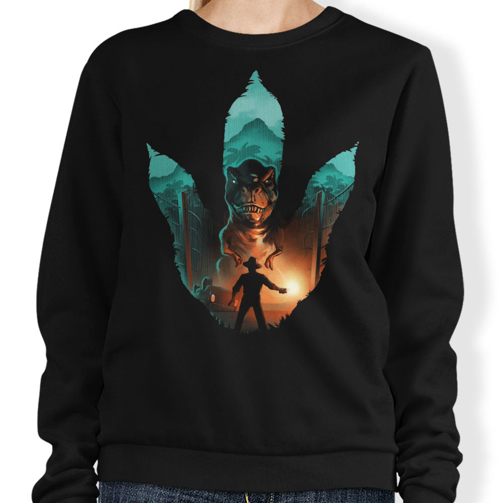 Jurassic Footprint - Adult & Kids T-Shirts, Sweatshirts & Hoodies apparel design preview 1