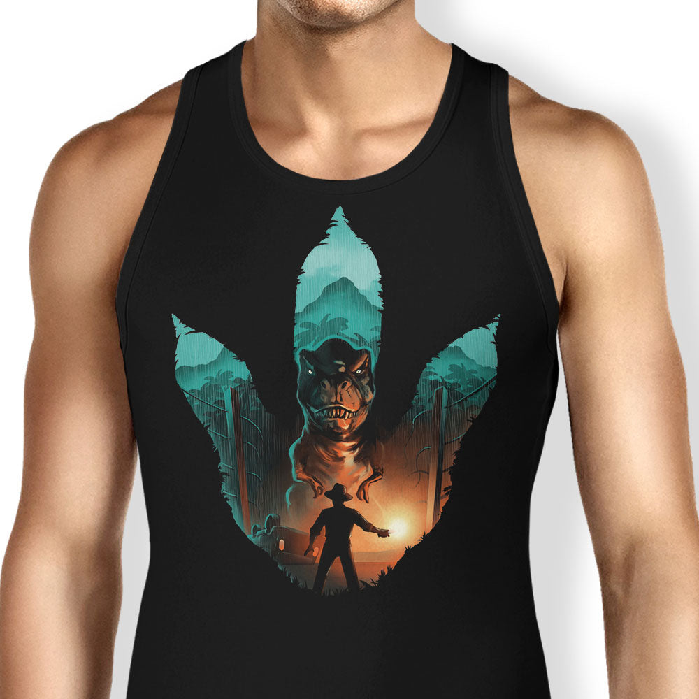 Jurassic Footprint Tank Top - Adult & Kids T-Shirts, Sweatshirts & Hoodies apparel design preview 1