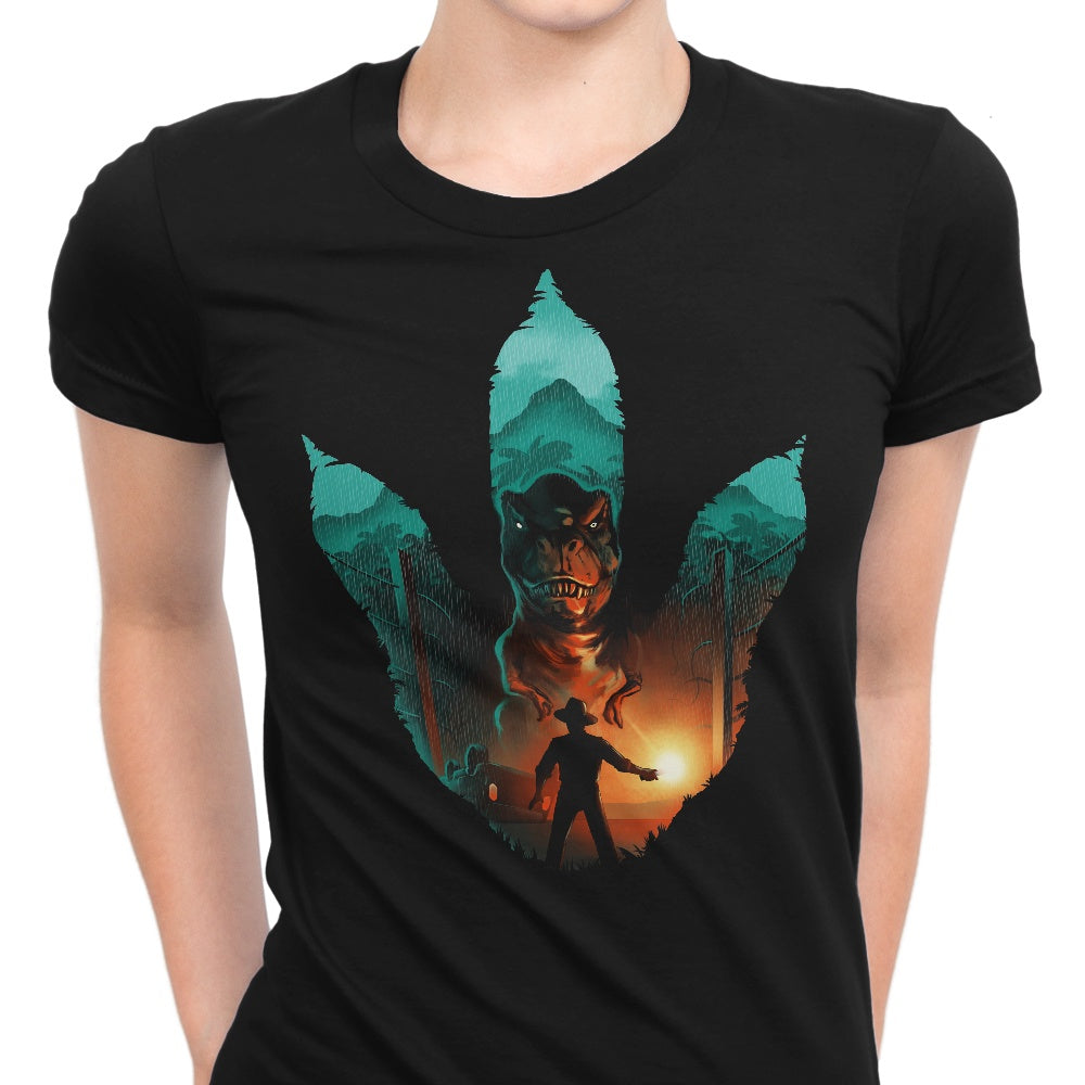 Jurassic Footprint Women's Apparel - Adult & Kids T-Shirts, Sweatshirts & Hoodies apparel design preview 1
