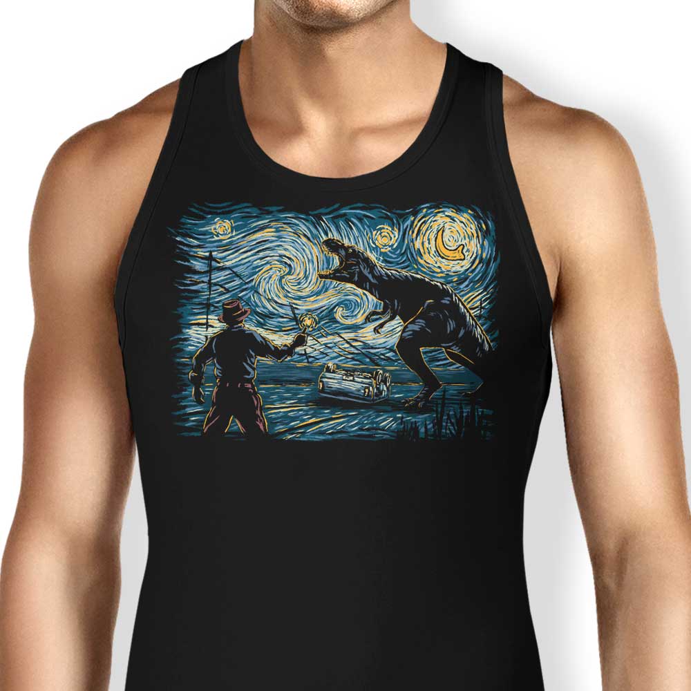 Jurassic Night Tank Top - Adult & Kids T-Shirts, Sweatshirts & Hoodies apparel design preview 1