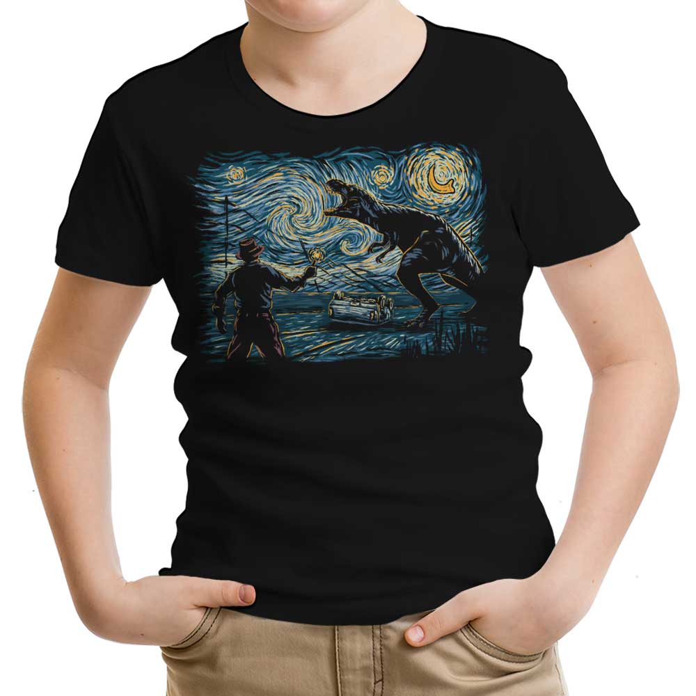 Jurassic Night Youth Apparel - Adult & Kids T-Shirts, Sweatshirts & Hoodies apparel design preview 1