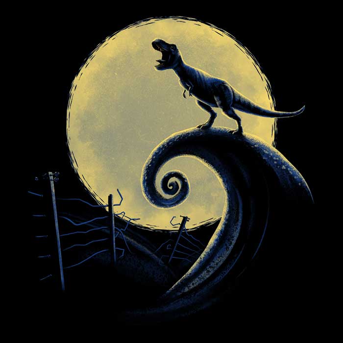 Jurassic Nightmare Women's Apparel - Adult & Kids T-Shirts, Sweatshirts & Hoodies apparel design preview 2