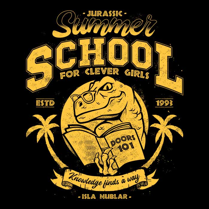 Jurassic Summer School Men's Apparel - Adult & Kids T-Shirts, Sweatshirts & Hoodies apparel design preview 2
