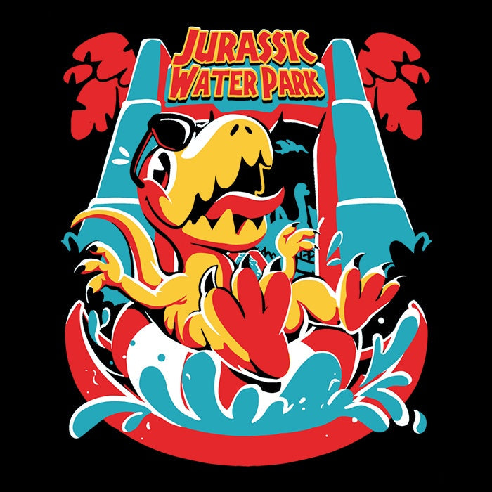 Jurassic Water Park Coasters - Adult & Kids T-Shirts, Sweatshirts & Hoodies apparel design preview 1