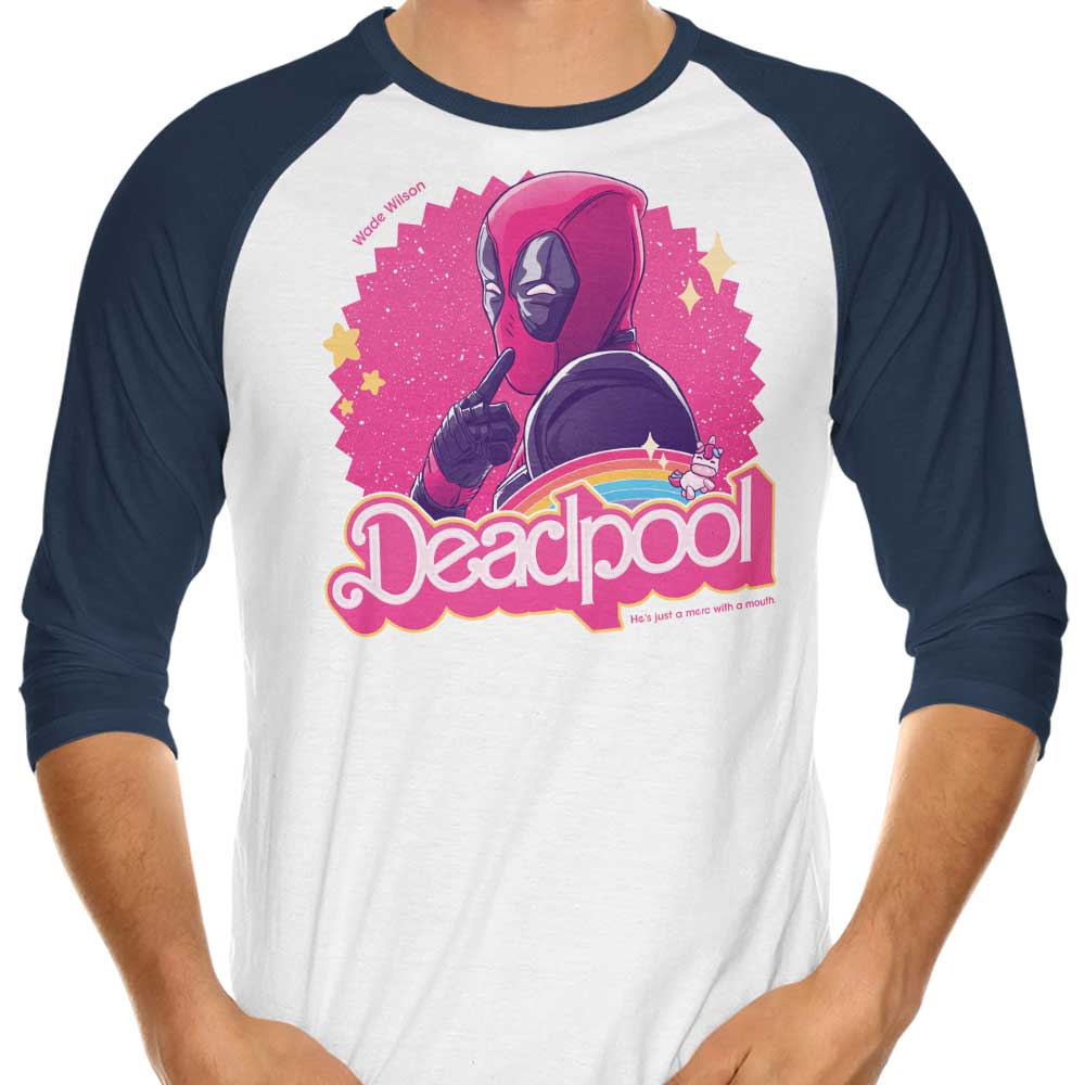 Just a Merc 3/4 Sleeve Raglan - Adult & Kids T-Shirts, Sweatshirts & Hoodies apparel design preview 1