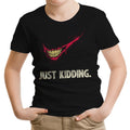 Just Kidding Youth Apparel - Adult & Kids T-Shirts, Sweatshirts & Hoodies apparel design preview 1