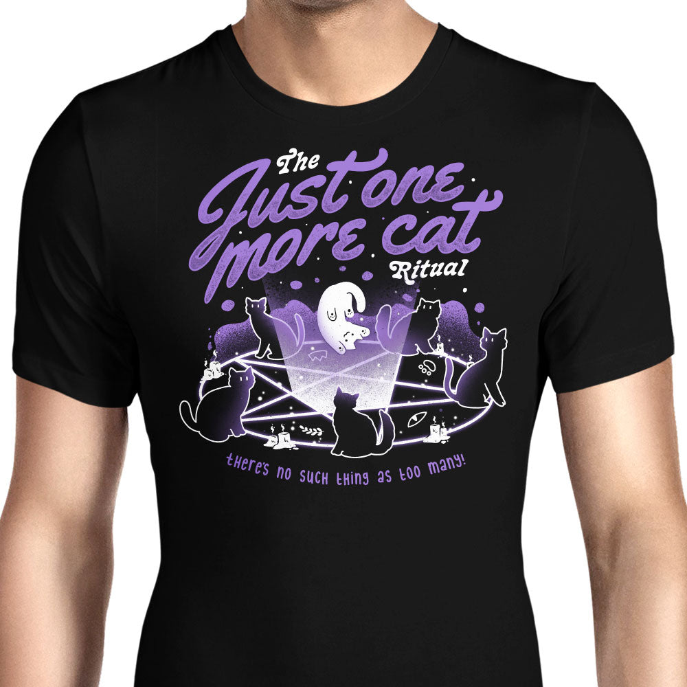 Just One More Cat Men's Apparel - Adult & Kids T-Shirts, Sweatshirts & Hoodies apparel design preview 1