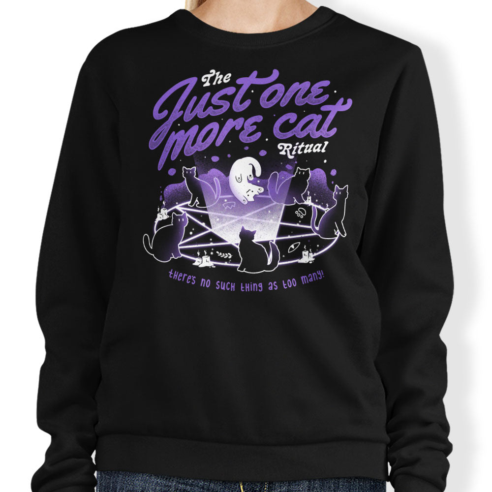 Just One More Cat - Adult & Kids T-Shirts, Sweatshirts & Hoodies apparel design preview 1