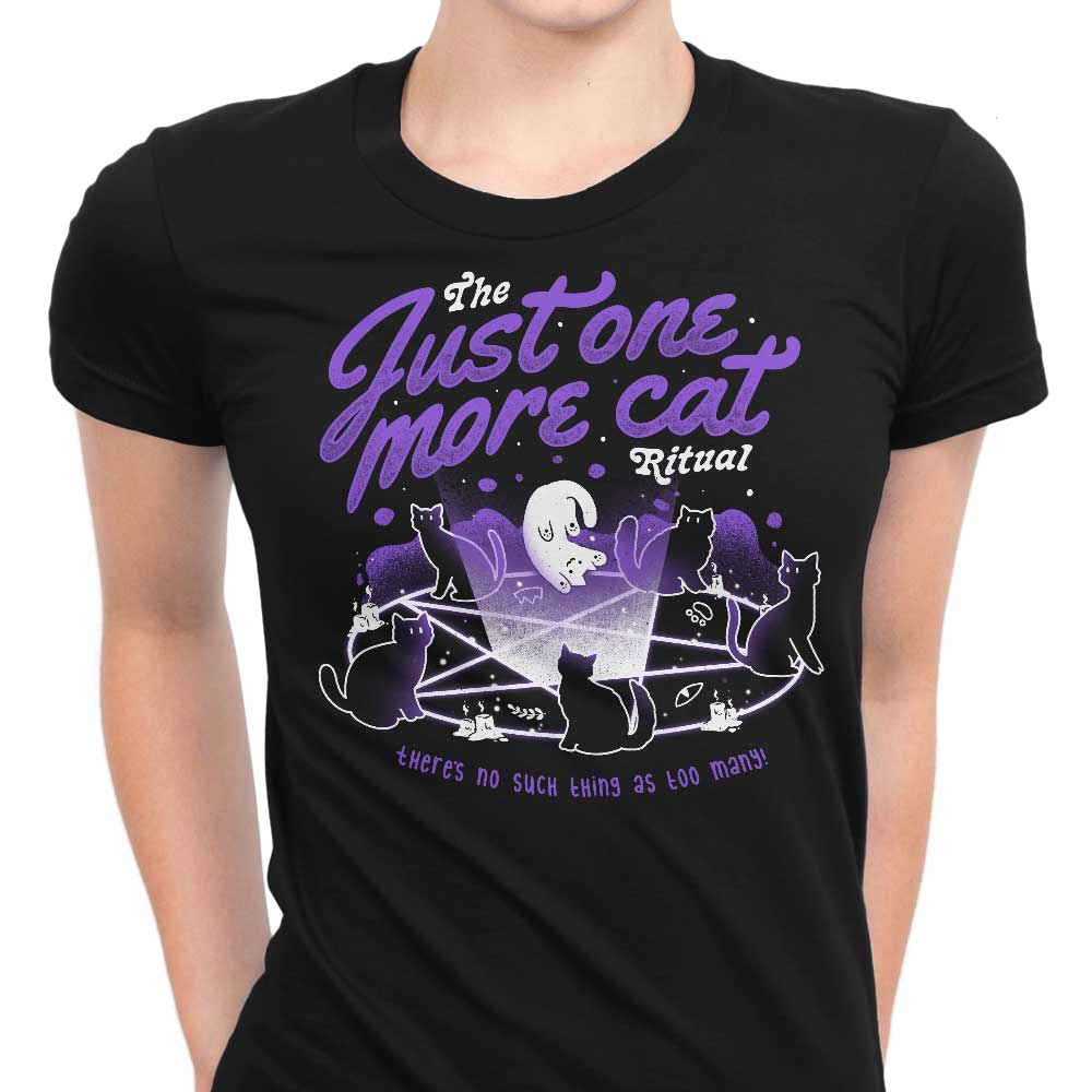 Just One More Cat Women's Apparel - Adult & Kids T-Shirts, Sweatshirts & Hoodies apparel design preview 1