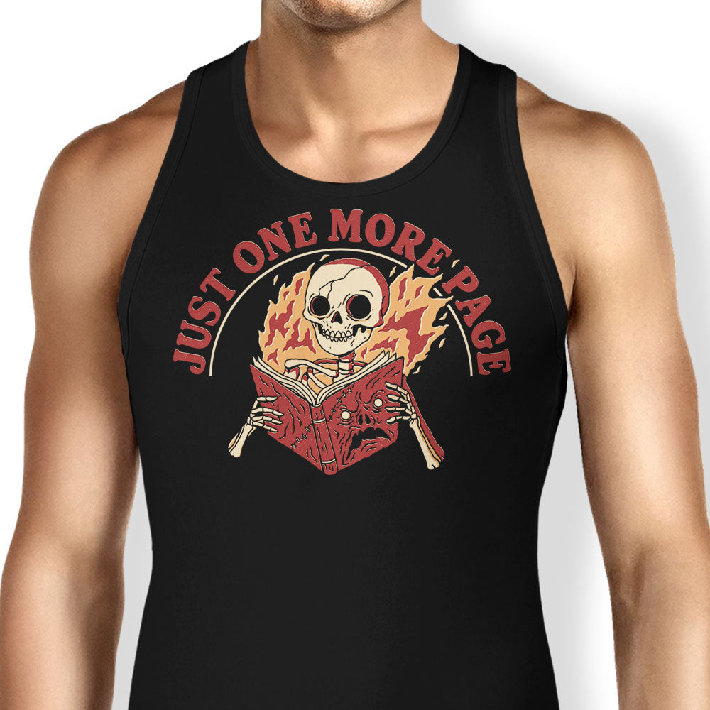 Just One More Page Tank Top - Adult & Kids T-Shirts, Sweatshirts & Hoodies apparel design preview 1