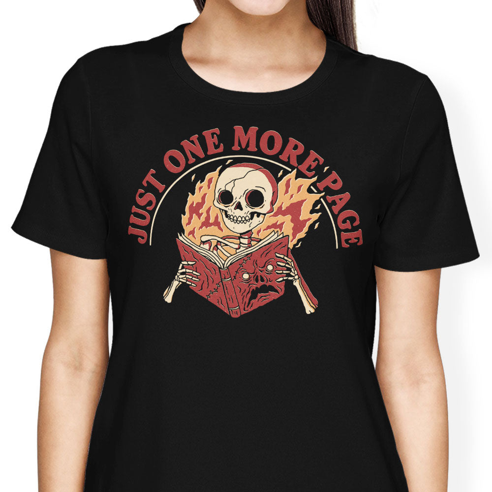 Just One More Page Women's Apparel - Adult & Kids T-Shirts, Sweatshirts & Hoodies apparel design preview 1