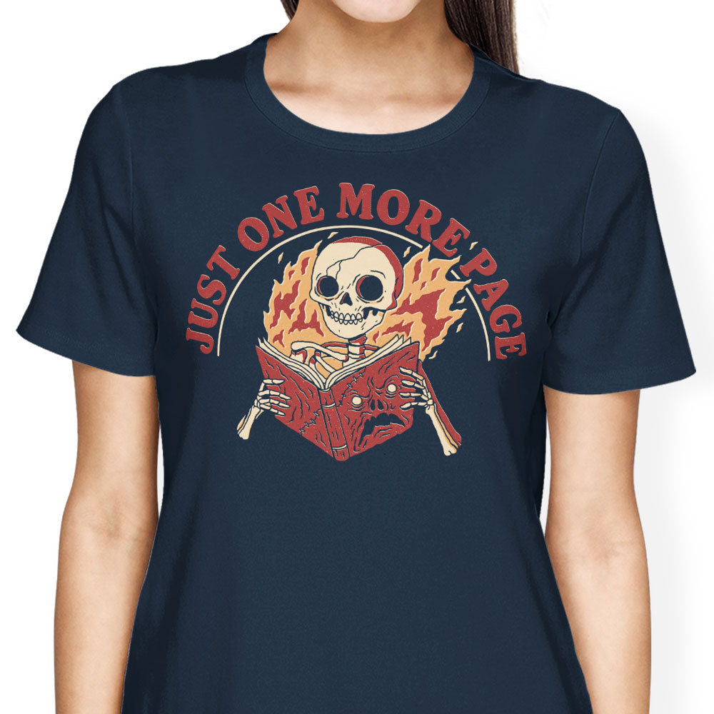 Just One More Page Women's Apparel - Adult & Kids T-Shirts, Sweatshirts & Hoodies apparel design preview 2