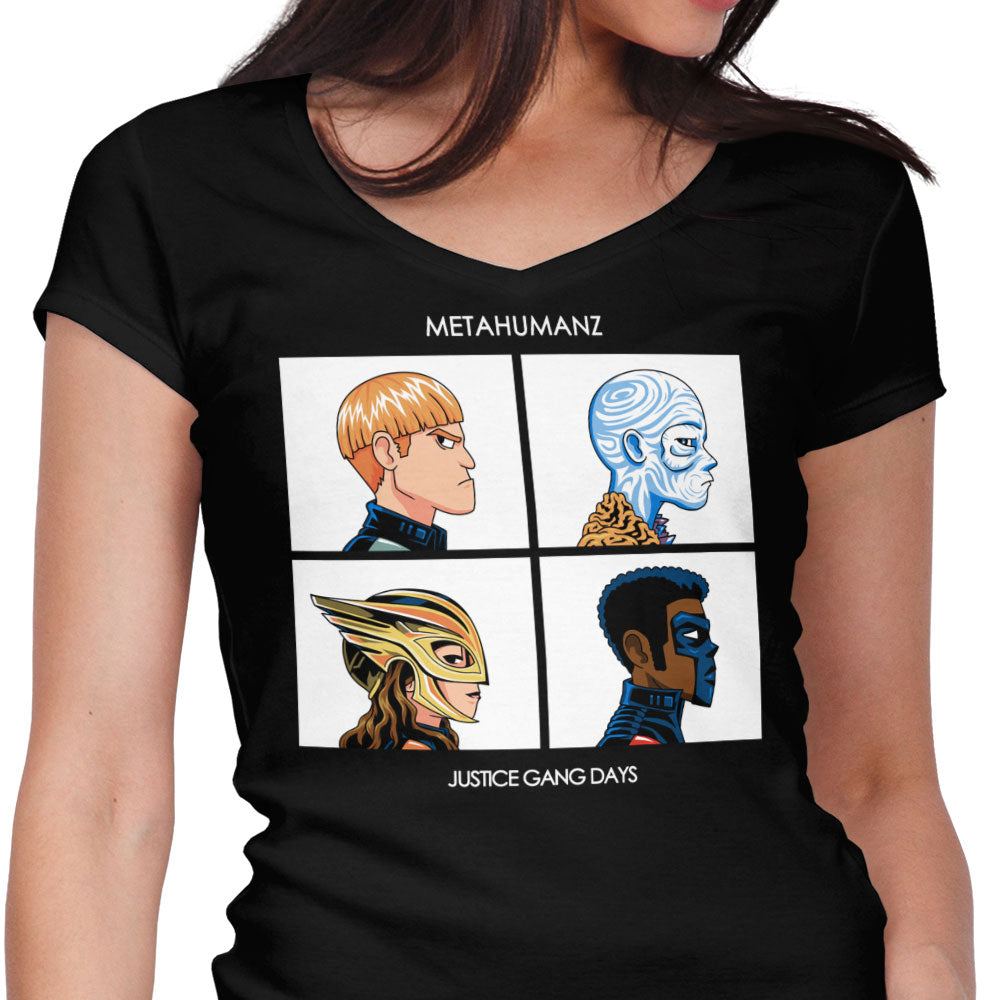 Justice Days Women's V-Neck - Adult & Kids T-Shirts, Sweatshirts & Hoodies apparel design preview 1