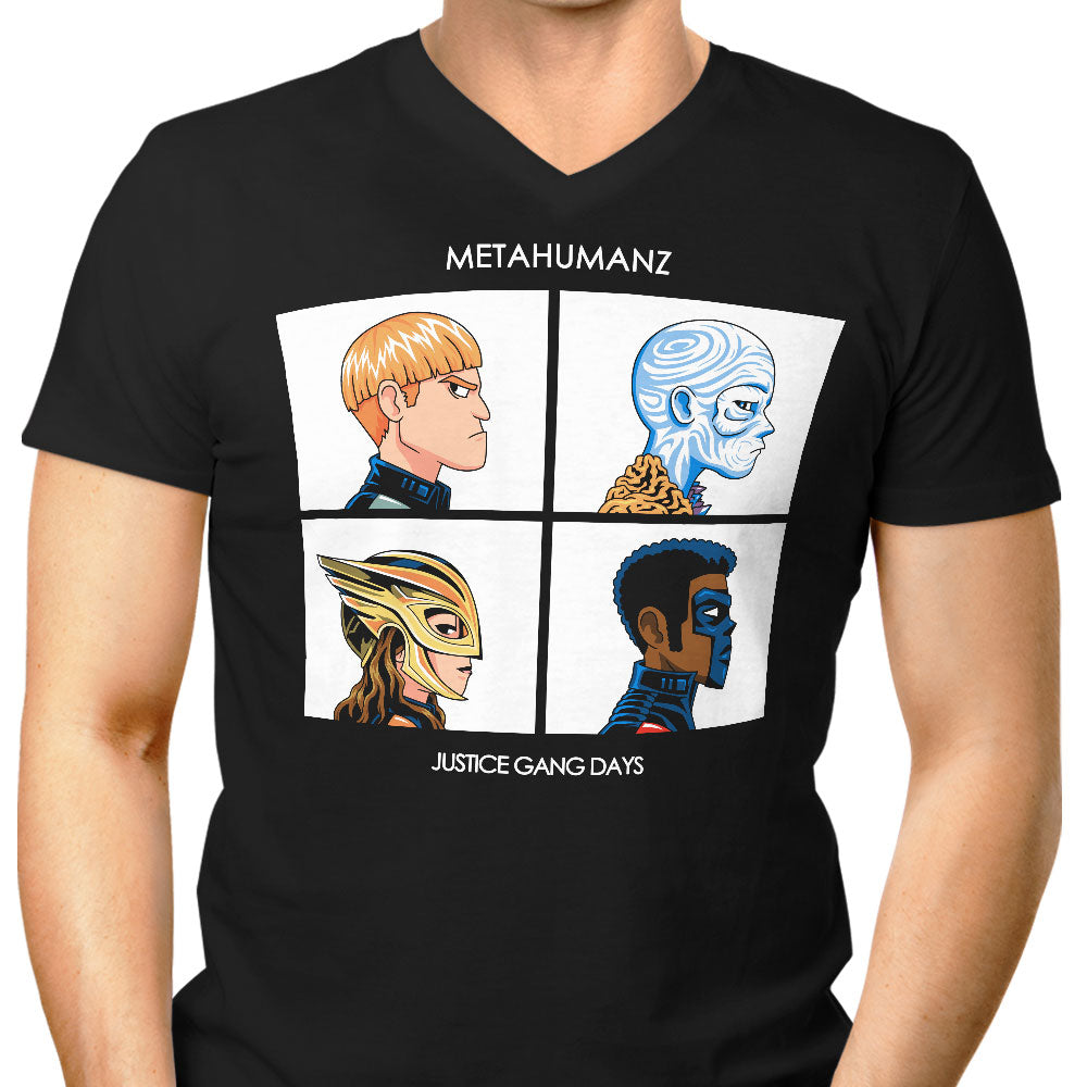 Justice Days Men's V-Neck - Adult & Kids T-Shirts, Sweatshirts & Hoodies apparel design preview 1