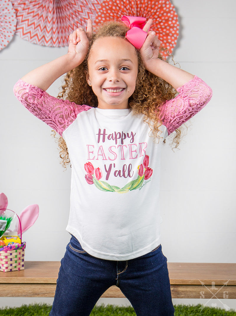SALE Youth Bjaxx Southern Grace Happy Easter Lace - Adult & Kids T-Shirts, Sweatshirts & Hoodies apparel design preview 2