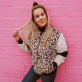 Katydid Preppy Leopard Sherpa Fur Full Zip Jacket - Adult & Kids T-Shirts, Sweatshirts & Hoodies apparel design preview 1