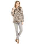 Katydid Preppy Leopard Sherpa Fur Jacket - Adult & Kids T-Shirts, Sweatshirts & Hoodies apparel design preview 1