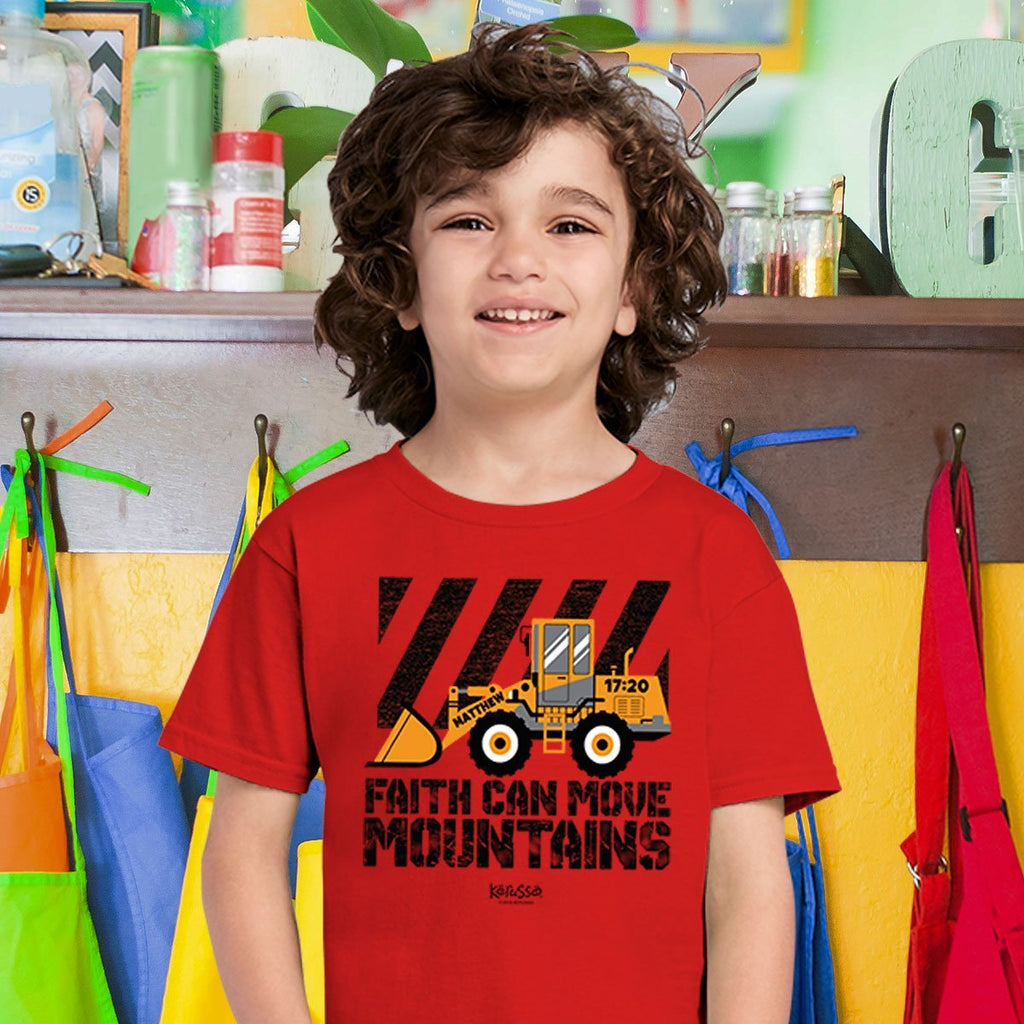 Kerusso Faith Can Move Mountains Front Loader - Adult & Kids T-Shirts, Sweatshirts & Hoodies apparel design preview 1