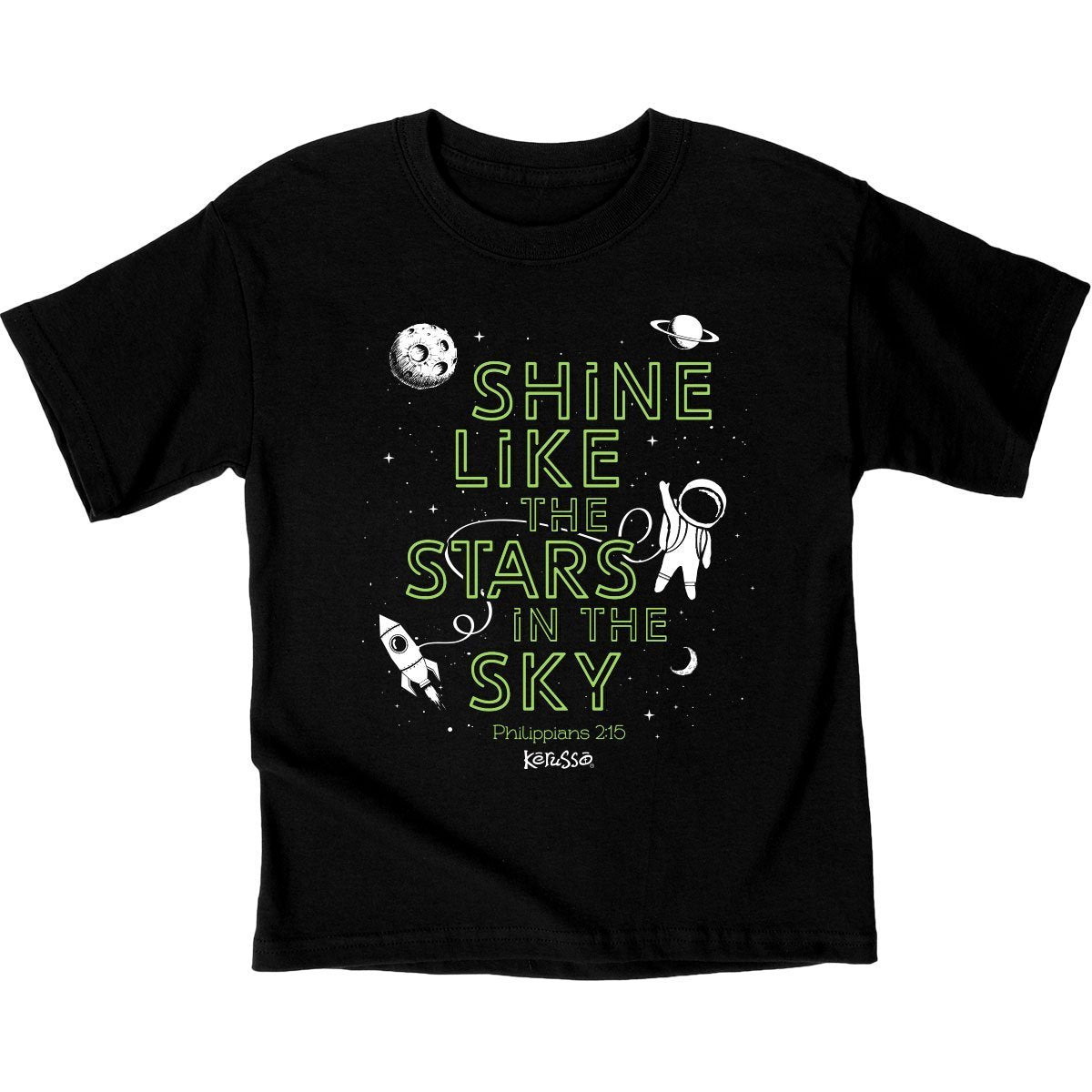 Kerusso Shine Like the Stars in Sky Astronaut - Adult & Kids T-Shirts, Sweatshirts & Hoodies apparel design preview 1