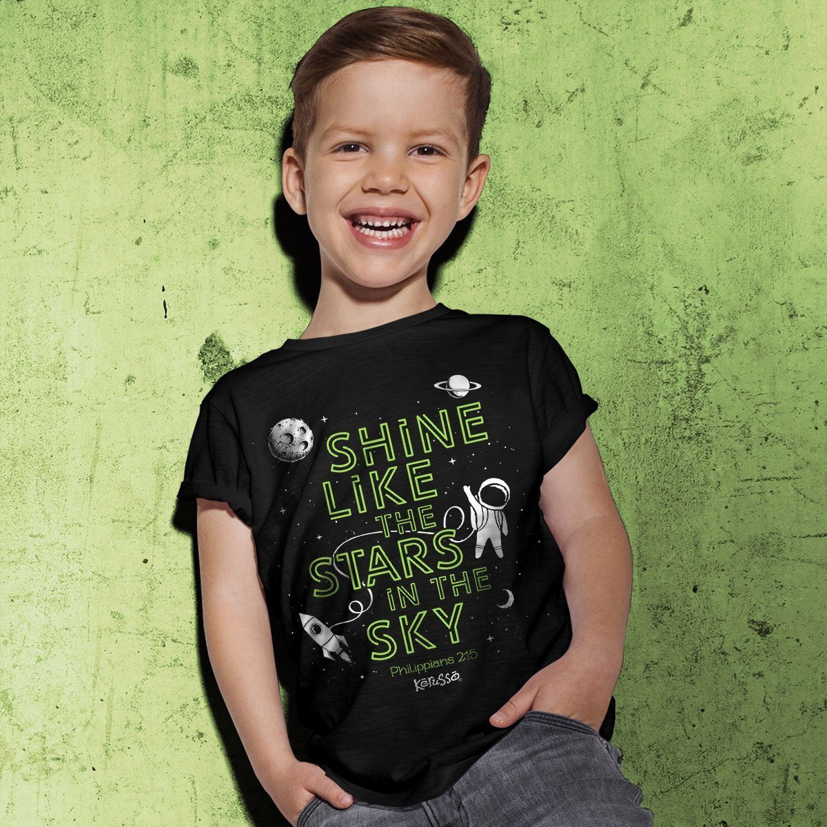 Kerusso Shine Like the Stars in Sky Astronaut - Adult & Kids T-Shirts, Sweatshirts & Hoodies apparel design preview 2