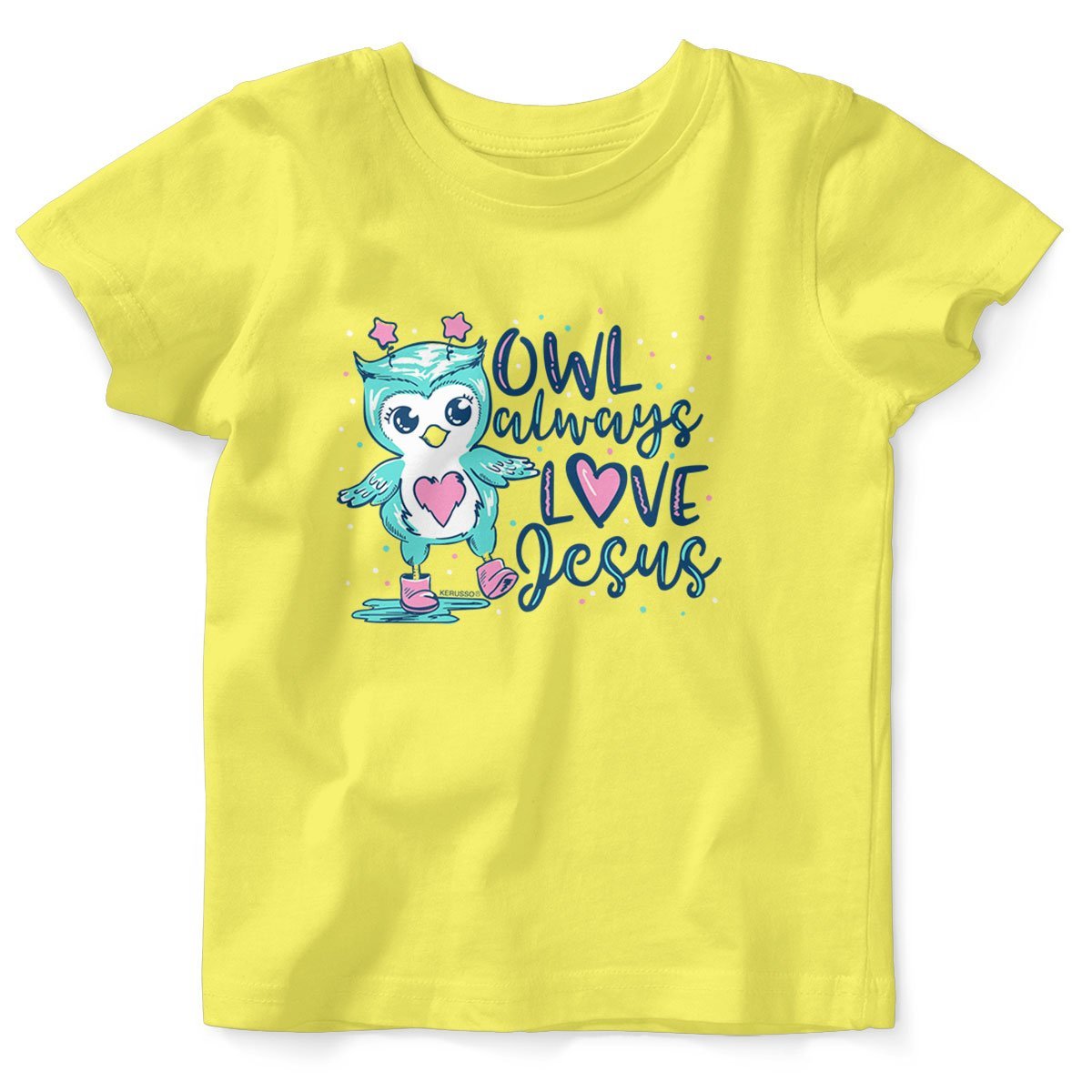 Kerusso Owl Always Love Jesus Christian Baby Toddler - Adult & Kids T-Shirts, Sweatshirts & Hoodies apparel design preview 2