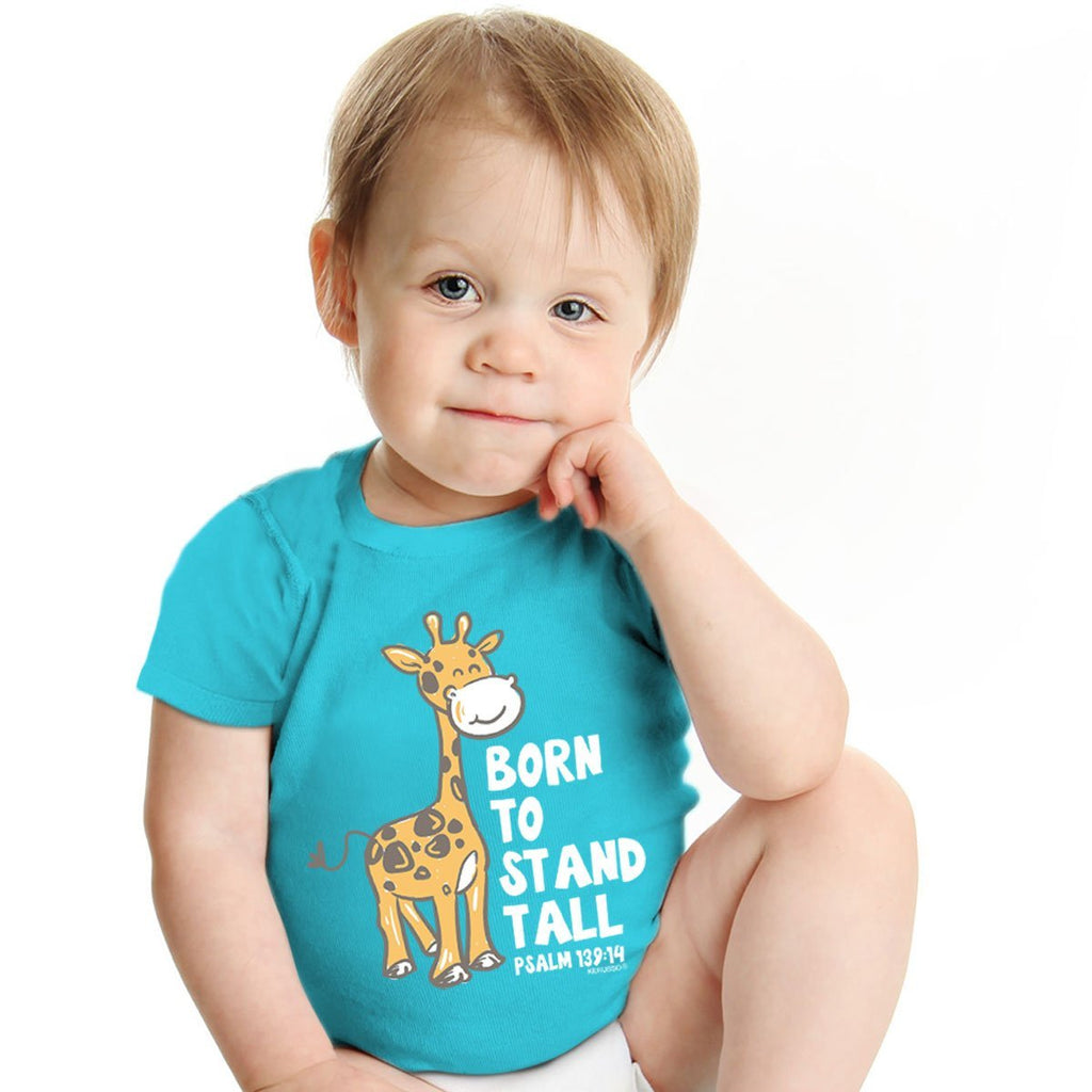 Kerusso Born to Stand Tall Giraffe Christian Baby - Adult & Kids T-Shirts, Sweatshirts & Hoodies apparel design preview 1